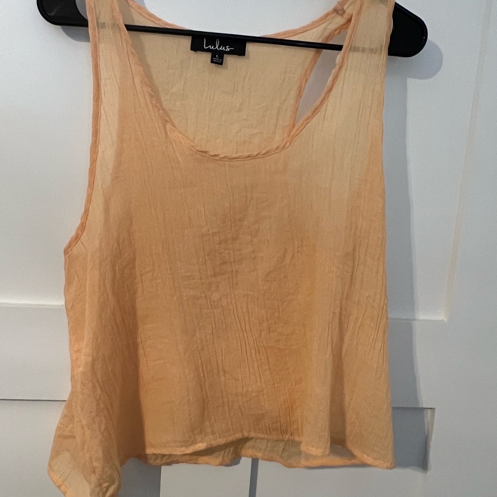 Lulu's Women's Peach Tank Top